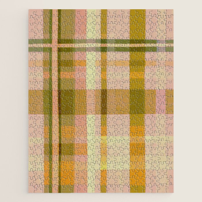 Colorful Plaid #1 Jigsaw Puzzle Gallery Image 1