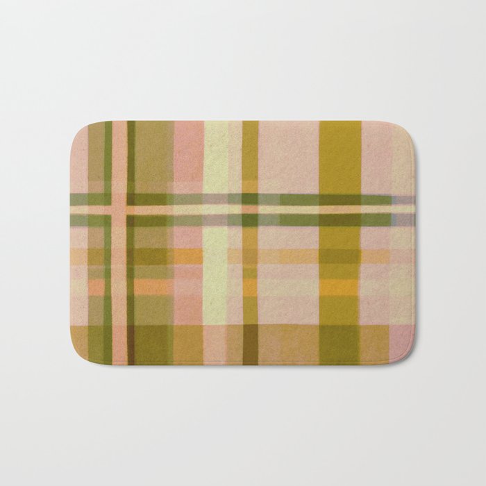 Colorful Plaid #1 Bath Mat Gallery Image 1