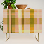 Colorful Plaid #1 Credenza Gallery Image 1