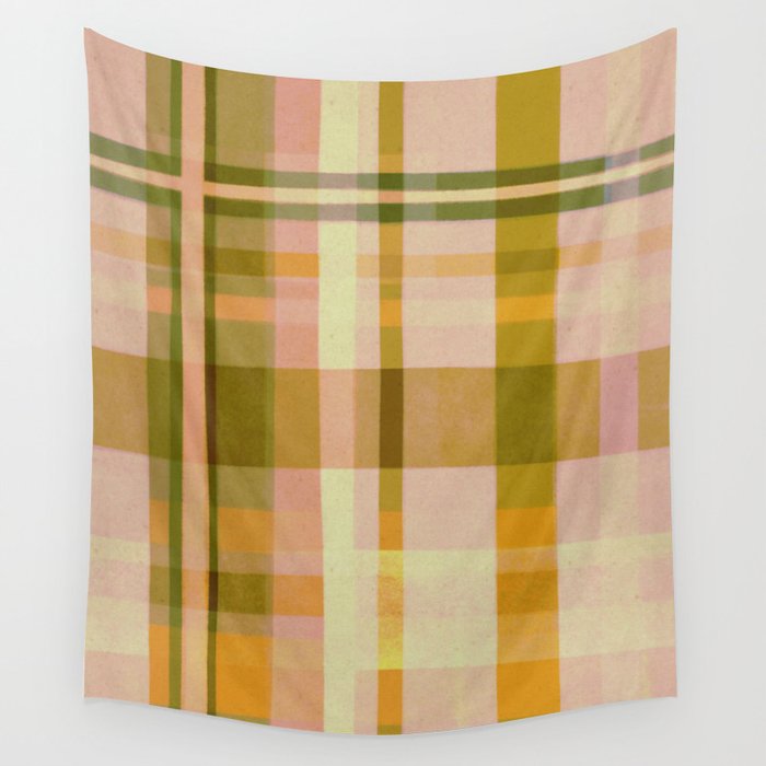 Colorful Plaid #1 Wall Tapestry Gallery Image 4