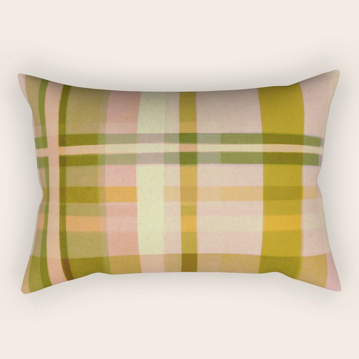 Colorful Plaid #1 Rectangular Pillow Gallery Image 1