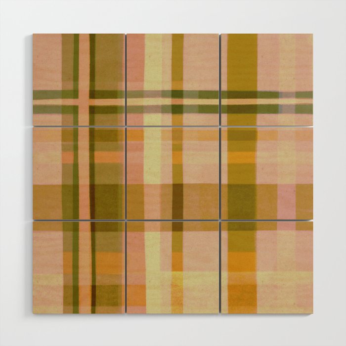 Colorful Plaid #1 Wood Wall Art Gallery Image 1