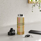 Colorful Plaid #1 Water Bottle Gallery Image 4