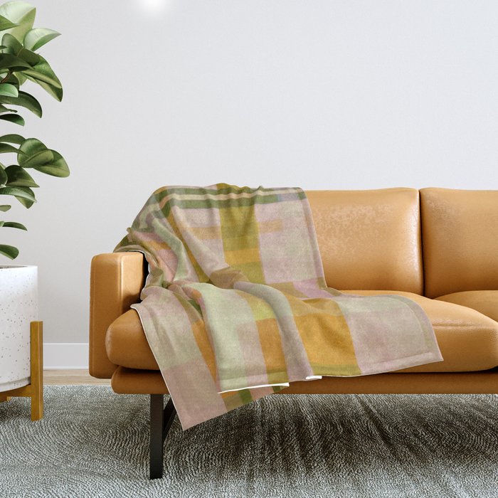 Colorful Plaid #1 Throw Blanket Gallery Image 1