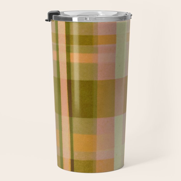 Colorful Plaid #1 Travel Mug Gallery Image 3