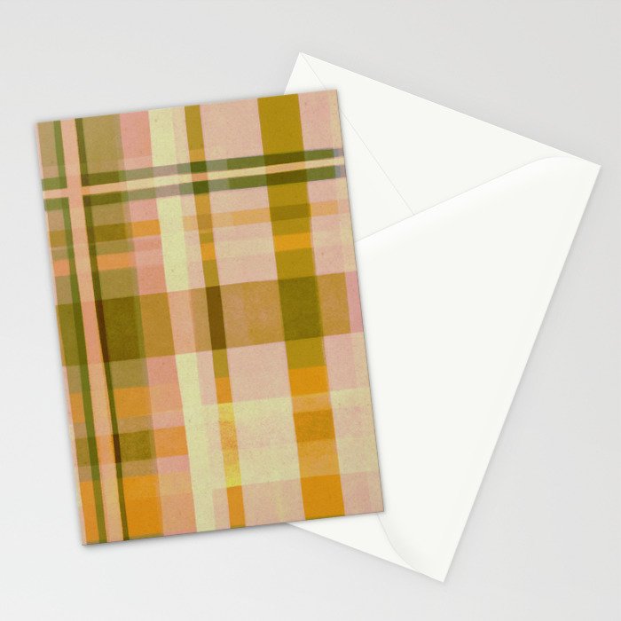 Colorful Plaid #1 Stationery Card Gallery Image 2