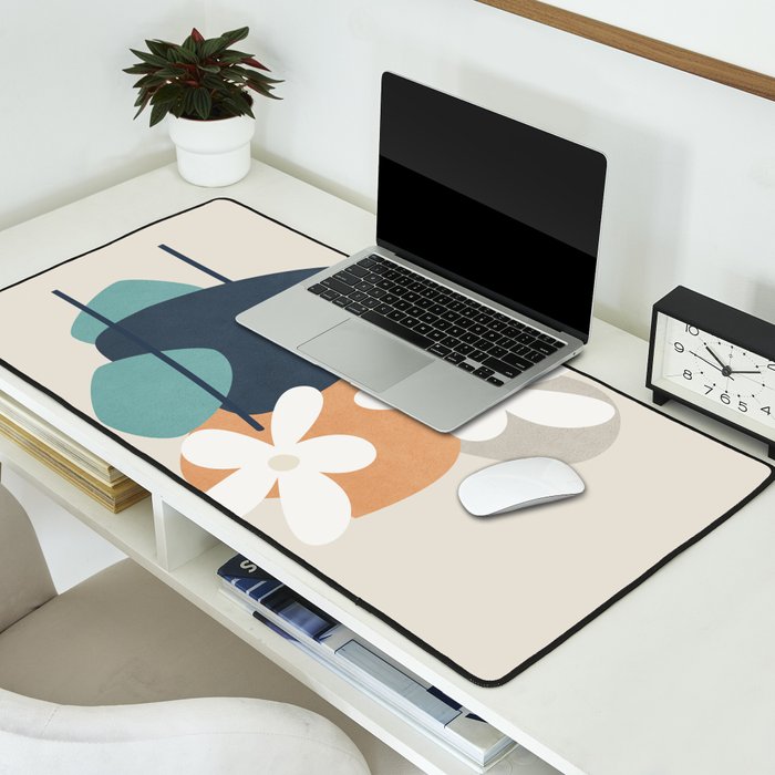 Abstract Flowers 3 Desk Mat Gallery Image 2