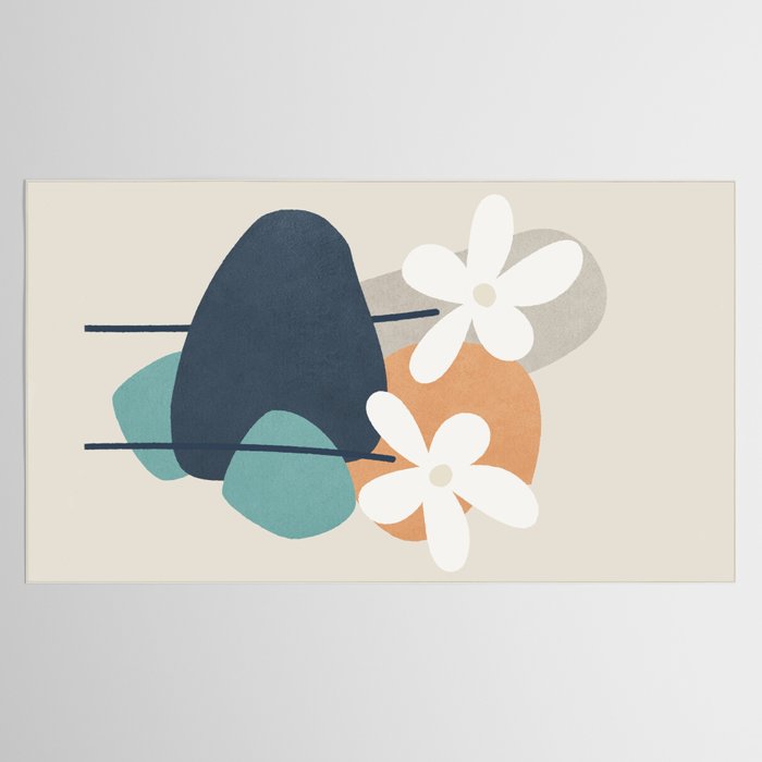 Abstract Flowers 3 Tablecloth Gallery Image 2