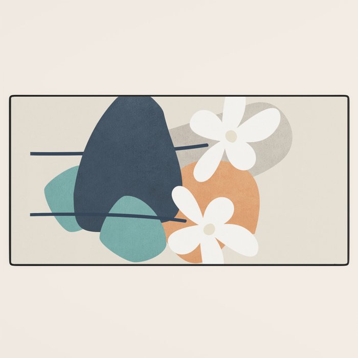 Abstract Flowers 3 Desk Mat Gallery Image 3