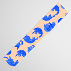 Sleepy Cozy Kitty Cats in Blue & Pink Table Runner Gallery Image 3