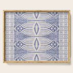FRENCH LINEN TRIBAL IKAT Serving Tray Gallery Image 1