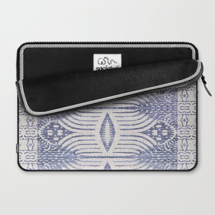 FRENCH LINEN TRIBAL IKAT Laptop Sleeve Gallery Image 2