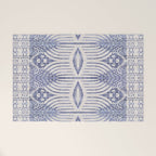 FRENCH LINEN TRIBAL IKAT Welcome Mat Gallery Image 1