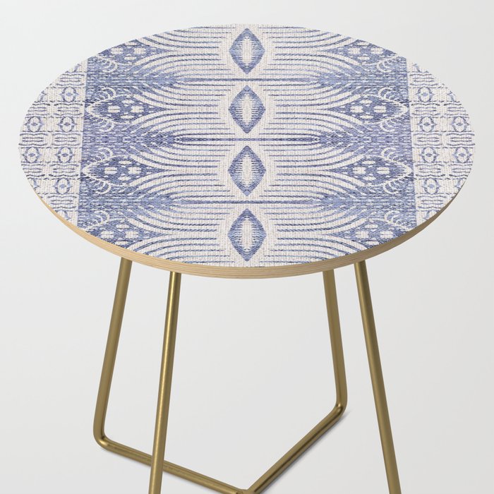 FRENCH LINEN TRIBAL IKAT Side Table Gallery Image 2
