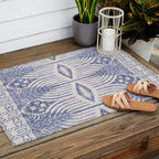FRENCH LINEN TRIBAL IKAT Outdoor Rug Gallery Image 2