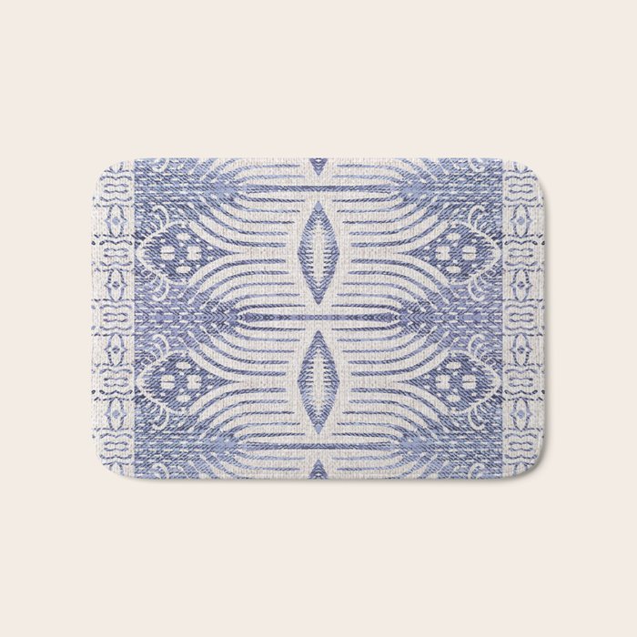 FRENCH LINEN TRIBAL IKAT Bath Mat Gallery Image 1