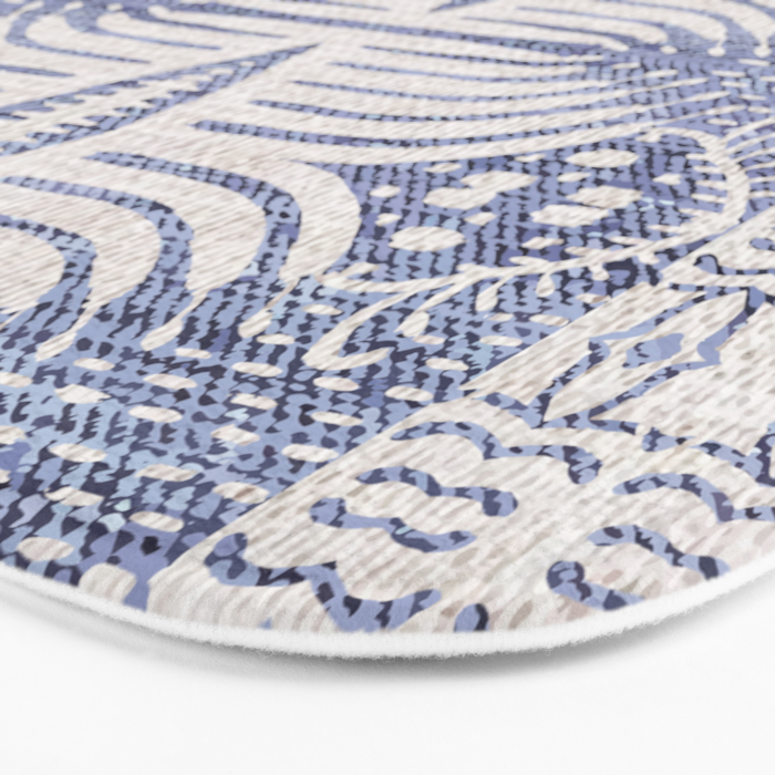 FRENCH LINEN TRIBAL IKAT Bath Mat Gallery Image 3