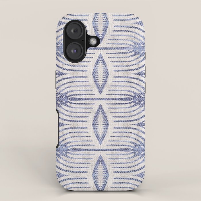 FRENCH LINEN TRIBAL IKAT iPhone Case Gallery Image 1