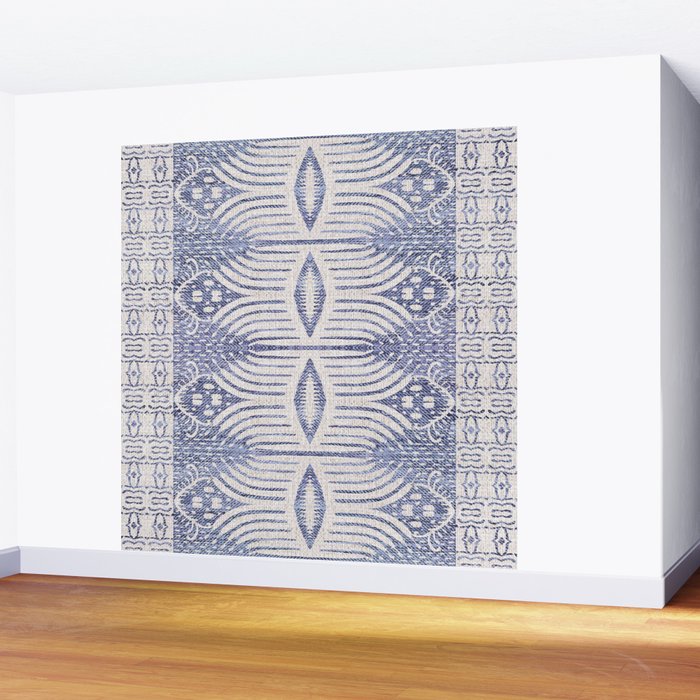 FRENCH LINEN TRIBAL IKAT Wall Mural Gallery Image 2