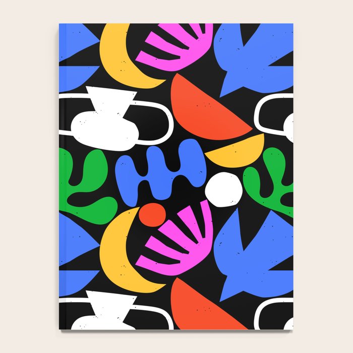 Colorful abstract organic shape art pattern  Notebook Gallery Image 4