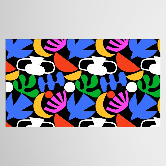 Colorful abstract organic shape art pattern  Tablecloth Gallery Image 2