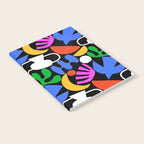 Colorful abstract organic shape art pattern  Notebook Gallery Image 2