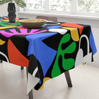 Colorful abstract organic shape art pattern  Tablecloth Gallery Image 3
