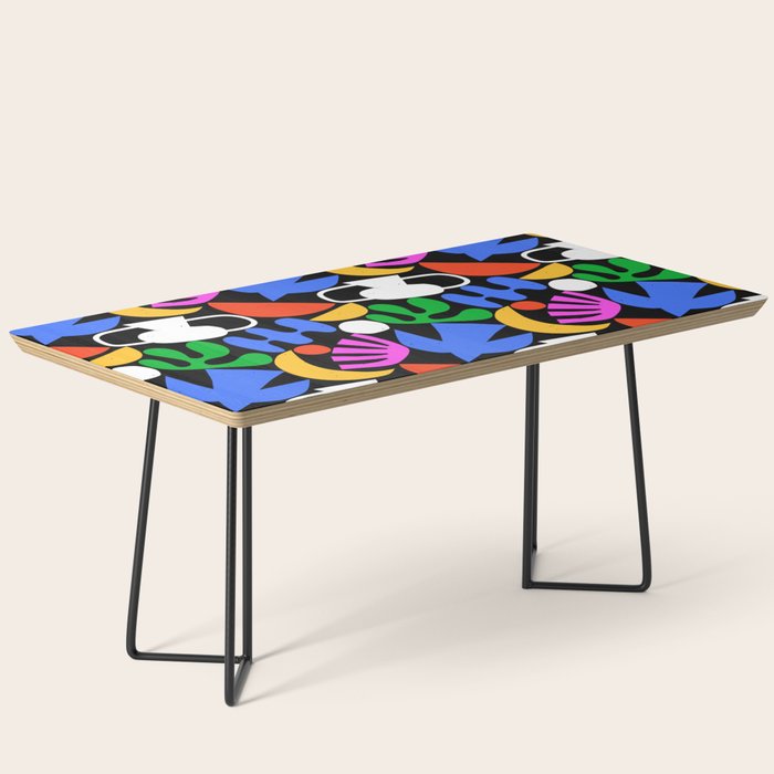 Colorful abstract organic shape art pattern  Coffee Table Gallery Image 1