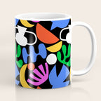 Colorful abstract organic shape art pattern  Coffee Mug Gallery Image 1