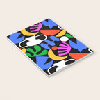 Colorful abstract organic shape art pattern  Notebook Gallery Image 3