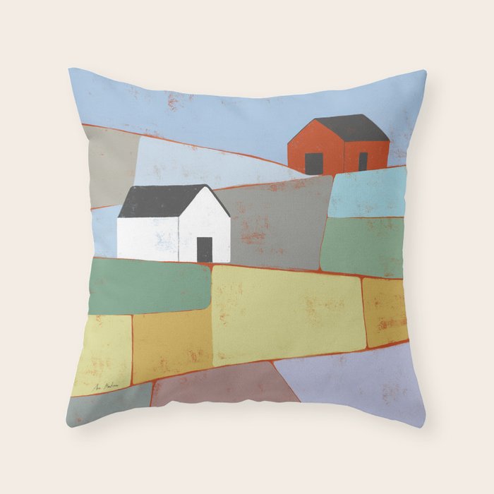 Fields of Color Throw Pillow Gallery Image 1