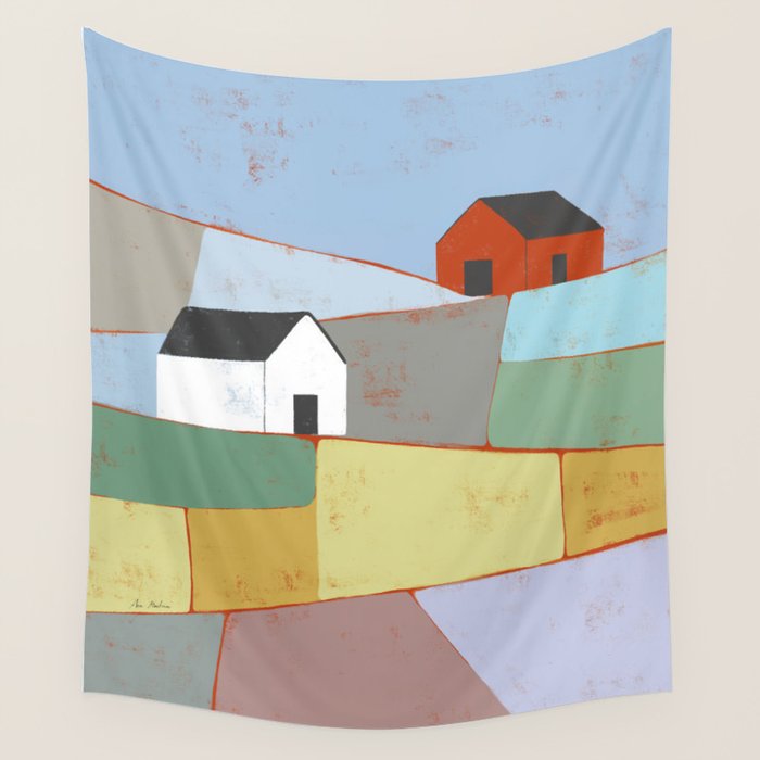 Fields of Color Wall Tapestry Gallery Image 1