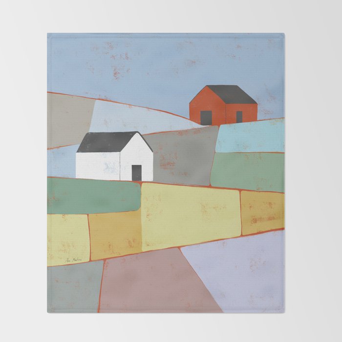 Fields of Color Throw Blanket Gallery Image 2