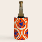 Mid Century Modern Atomic Drops Bright Retro Orange Blue Beige Pattern Wine Chiller Gallery Image 3