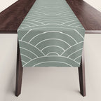 Waves (Linen Green) Table Runner Gallery Image 1