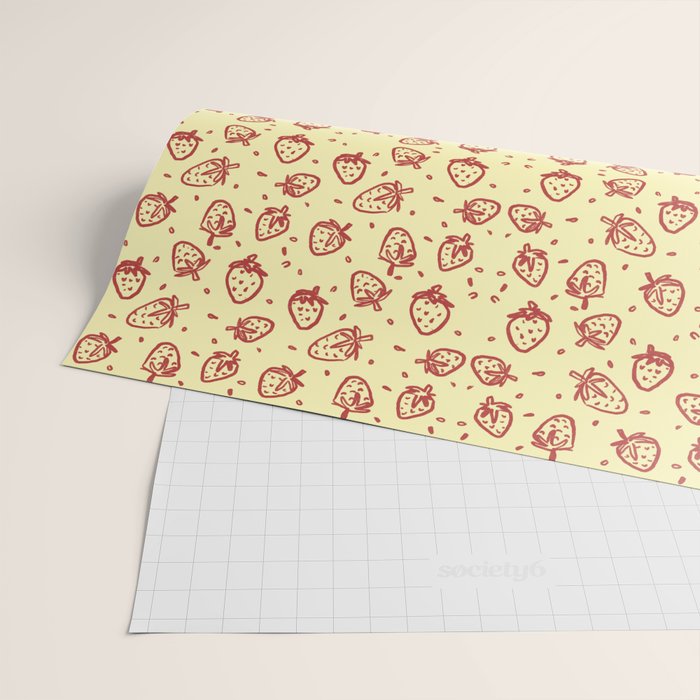 Strawberry Sundae Wrapping Paper Gallery Image 2