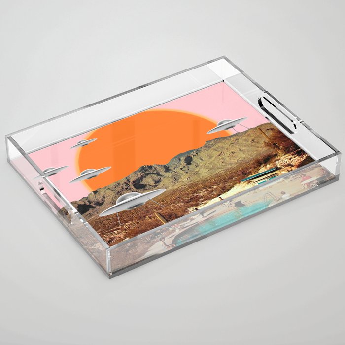 They've arrived! (UFO) Acrylic Tray Gallery Image 1