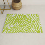 Lime Zest Zebra Pattern Rug Gallery Image 1