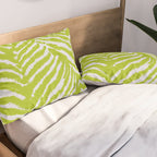 Lime Zest Zebra Pattern Pillow Sham Gallery Image 2