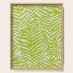 Lime Zest Zebra Pattern Serving Tray Gallery Image 1