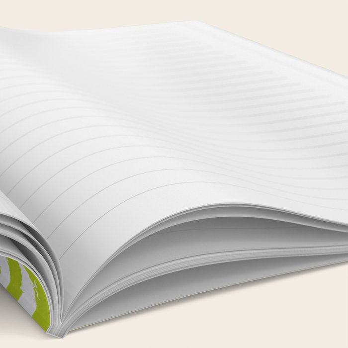 Lime Zest Zebra Pattern Notebook Gallery Image 2