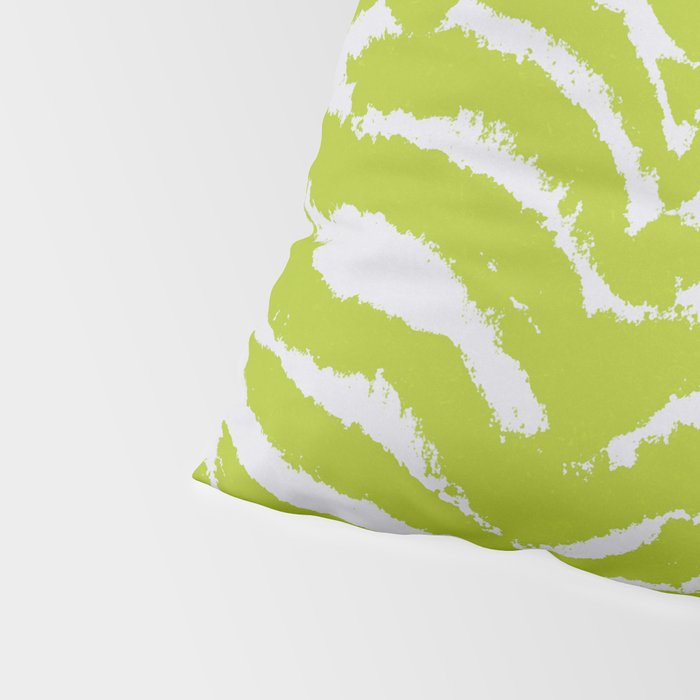 Lime Zest Zebra Pattern Pillow Sham Gallery Image 4