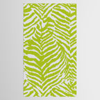 Lime Zest Zebra Pattern Tablecloth Gallery Image 2