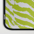 Lime Zest Zebra Pattern Laptop Sleeve Gallery Image 3