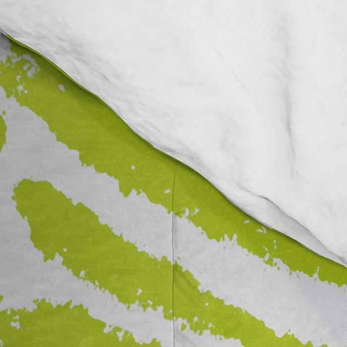 Lime Zest Zebra Pattern Comforter Gallery Image 4