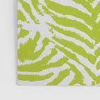 Lime Zest Zebra Pattern Poster Gallery Image 3
