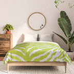 Lime Zest Zebra Pattern Comforter Gallery Image 3