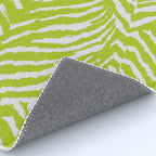 Lime Zest Zebra Pattern Rug Gallery Image 4