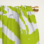 Lime Zest Zebra Pattern Window Curtain Gallery Image 2