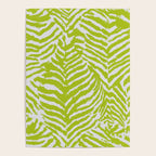 Lime Zest Zebra Pattern Poster Gallery Image 4